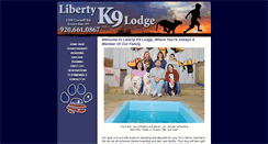 Desktop Screenshot of libertyk9lodge.com